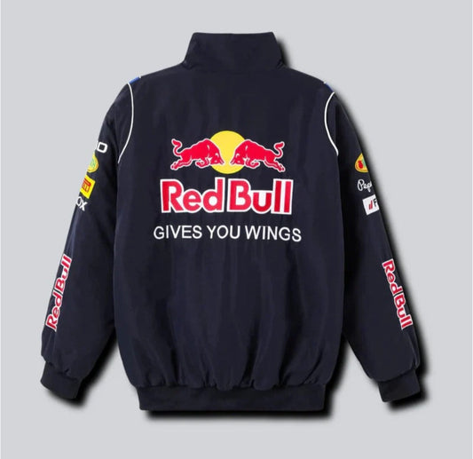 Premium Embroidered Red Bull Racing Jacket โ Exowear Streetwear