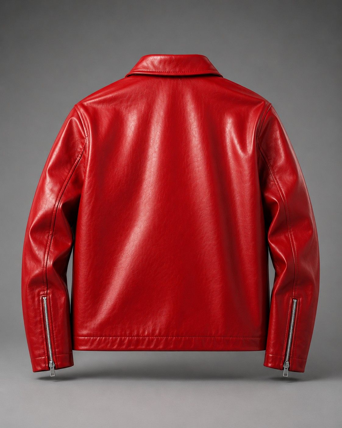 Unisex Boxy Fit Cropped Leather Jacket – Racing Streetwear Style | Exowear India