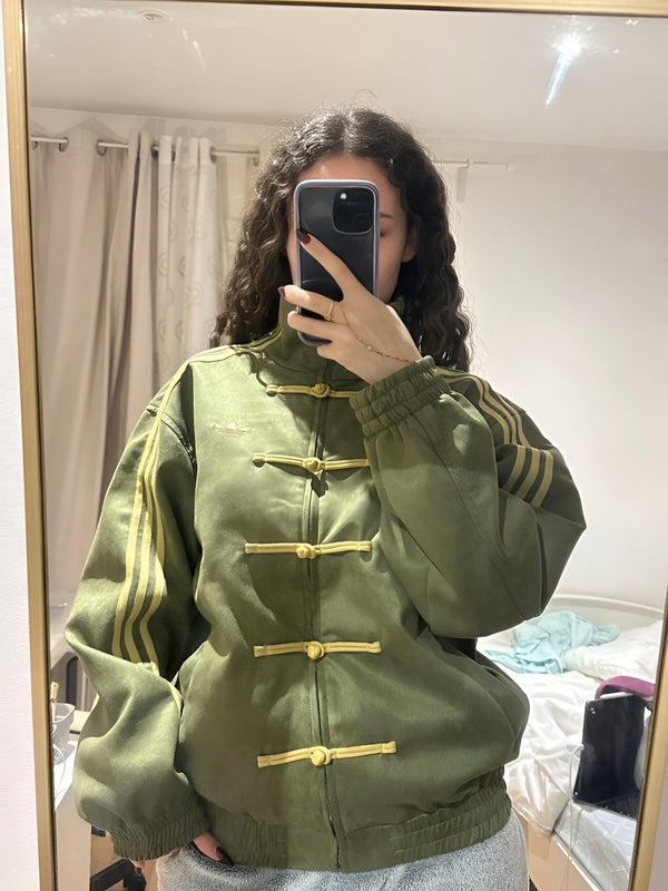 Lunar New Year Suede Track Jacket | Premium Streetwear Outerwear
