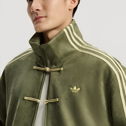 Lunar New Year Suede Track Jacket | Premium Streetwear Outerwear