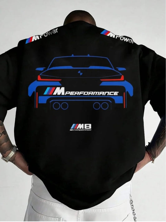 M8 Oversized Tee – Classic White Streetwear Staple