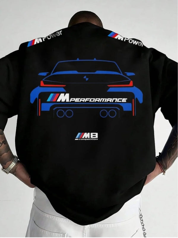 M8 Oversized Tee – Classic White Streetwear Staple