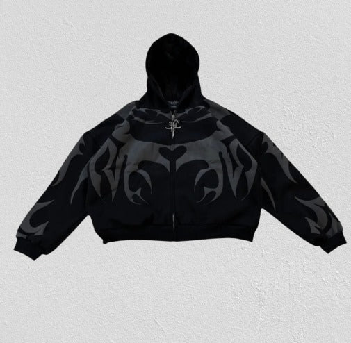 Tribal Shadow Delta Hoodie Exowear with Puff