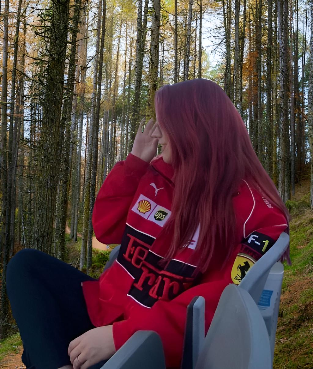Red Ferrari F1 Unisex Puffer  Jacket by Exowear
