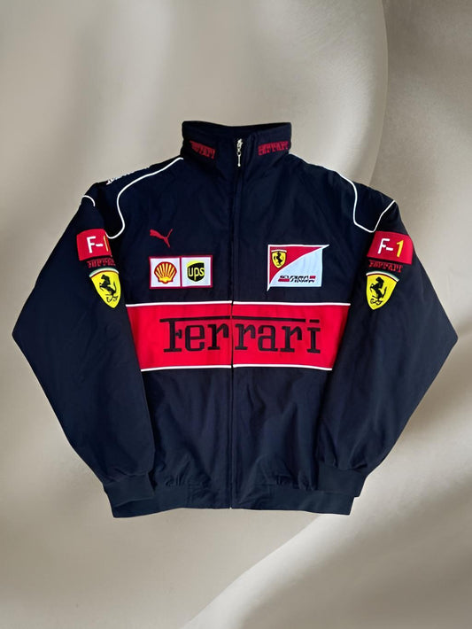 Black Ferrari F1 Unisex Racing Jacket by Exowear