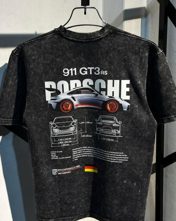 Acid Wash Black Oversized T-Shirt | Unisex Streetwear Graphic Tee | Vintage Washed Casual Style