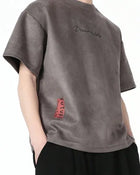 Dream Boldly Oversized Graphic T-Shirt – Vintage Wash Brown Streetwear Tee